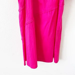 Taylor Tillman Hot Pink Puff Sleeve Square Neck Mini Dress S thumbnail 5