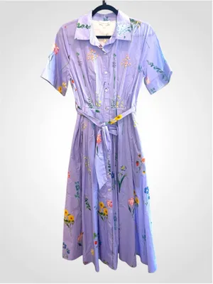 Entro Remington Floral Print Midi Dress Size S thumbnail 2