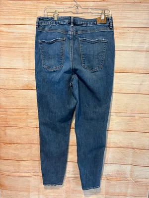 American Eagle Outfitters Women's Medium Blue High-Rise Skinny Jeans thumbnail 2