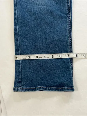 FRYE Women’s Blue Straight-Leg Denim Jeans size 4/27 slight distressed 5 pockets thumbnail 10