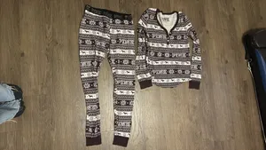 Victoria's Secret PINK Long John Thermal Pajamas thumbnail 2