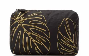 ALOHA Collection Lanai Mini Pouch – Gold/Black – NWT thumbnail 1