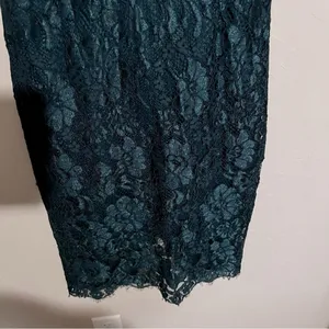 Lulu’s Extraordinary Love Forest Green‎ Lace MIDI Skirt thumbnail 5