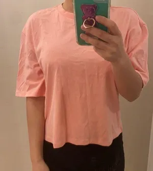 organic cotton cropped tee. S thumbnail 4