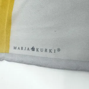Vintage Marja Kurki‎ Colorful Geometric Silk Scarf thumbnail 3