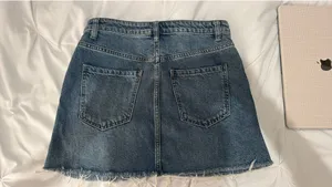 Free People Mini Skirt Denim thumbnail 4