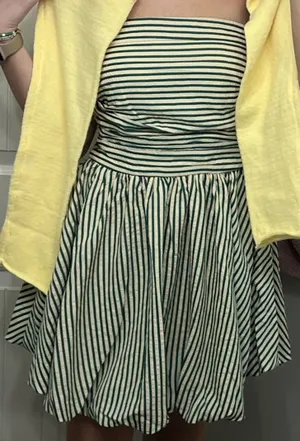 These Three Boutique Emmie Mini Dress-Green thumbnail 8