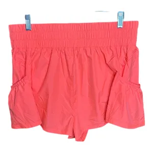 Free People Movement Get Your Flirt On Neon Coral Tennis or Pickleball Shorts thumbnail 6