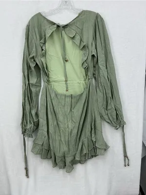 Sage Mint Long Sleeve Dress 0152 thumbnail 8