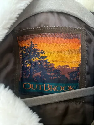 OutBrook M Brown Genuine Leather Shearling Collar Belted Aviator Moto Jacket Y2K thumbnail 7
