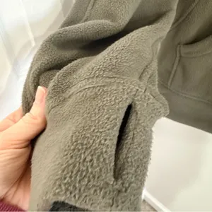 LuluLemon Olive Green Zip-Up Fleece Jacket Size M/L EUC thumbnail 5