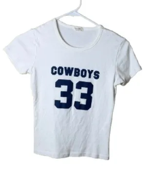 Brandy Melville JOHN GALT Cowboys T Shirt Top One Size thumbnail 1