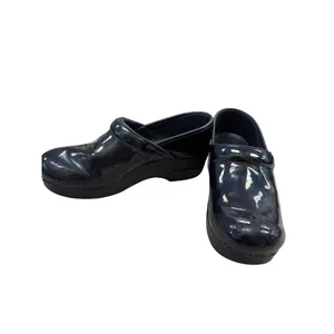 Dansko Womens Black Leather Clogs Shoes Size 8.5 SKU 7180 thumbnail 2