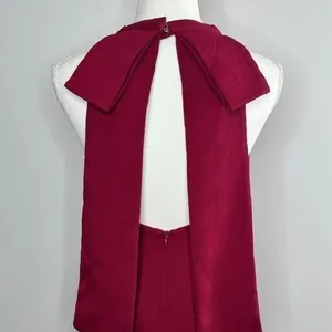 Elliatt Unwrapped‎ Bow Halter Dress Small Backless Sleeveless Party Cocktail Red thumbnail 9