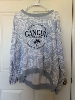 Cancun Sweatshirt XL Gray thumbnail 1