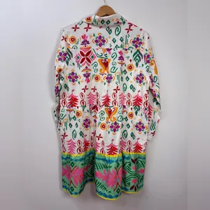 SHOP THE MINT All I Want White Abstract Tiered Dress size XL thumbnail 3
