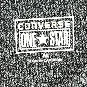 Converse One Star Dark Gray Jersey Top Long Sleeve Medium thumbnail 7