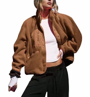 Brown Sherpa Jacket Size XS thumbnail 1