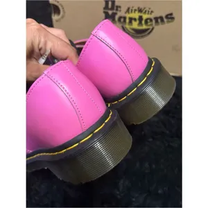 DR MARTENS 1461 pink leather lace up oxfords shoes women’s 7 new thumbnail 5