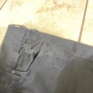Mother Looker Ankle Fray Jeans Guilty as Sin Black Distressed Skinny 27 EUC thumbnail 3