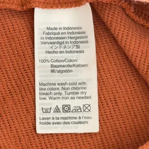 387 |‎ Madewell Texture & Thread Womens M Tie-Front Waffle Knit Crop Top Orange thumbnail 6