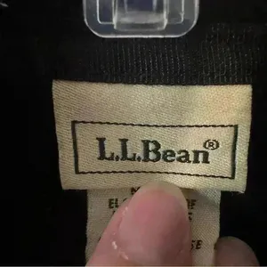 Vintage L.L. Bean Sherpa Fleece Sweater Zip Up Womens Size‎ Large Black thumbnail 7