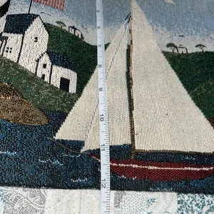 Handmade 16.5”x12” Tote Bag Tapestry Warren Kimble "Coastal Breeze" Placemats thumbnail 9