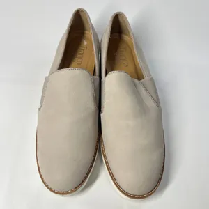 Franco Sarto Slip On Platform Loafers Womens 8M Taupe‎ Leather Casual Shoes thumbnail 2