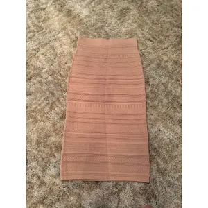 Aritzia Babaton Pointelle Open Knit Midi Tube Skirt Bodycon Neutral Patterned thumbnail 4