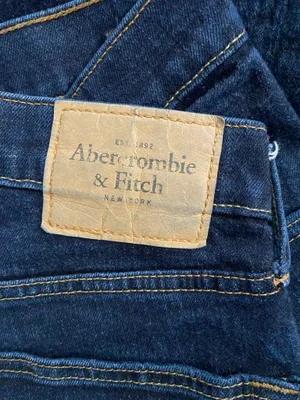 Abercrombie & Fitch Men's Navy Slim Jeans thumbnail 5
