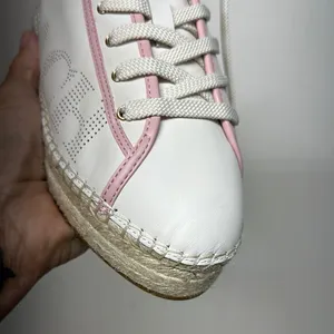 Coach Pink and White Leather Sneakers Never Wore (see photos) thumbnail 3