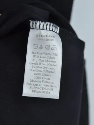 Everlane Cotton T-Shirt Dress Black M thumbnail 5