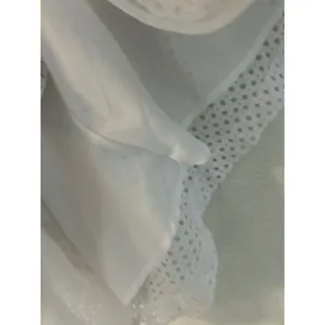 Banana‎ Republic White Eyelet Sleeveless V-Neck Midi Dress with Pockets Size 2 thumbnail 10