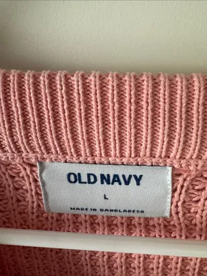 NWT Old Navy Coral Pink Crewneck Sweater / B48 thumbnail 4