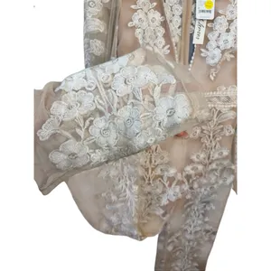 Free People For Love Lemons Temecula Jumpsuit Floral Embroidery Ivory Medium thumbnail 9