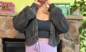 Roxy Sundaze Washed Cotton Crop Cardigan thumbnail 8