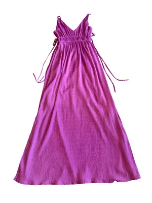 Taylor Sleeveless Maxi Dress Orchid Purple Side-Slit Pockets Size XS Women's thumbnail 9