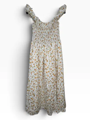 REFORMATION Linen Tavi Dress in floral Adagio Size S - $248. thumbnail 6