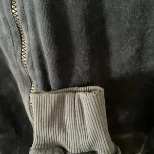 Vintage Y2K Juicy Couture Velour Hoodie Womens M Blue Puff Sleeve Full Zip USA thumbnail 7