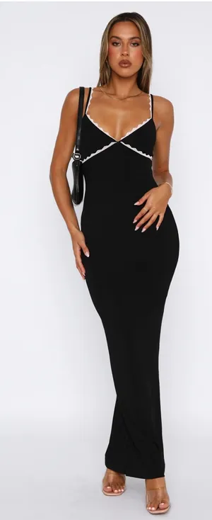 Only The Young Maxi Dress Black thumbnail 1