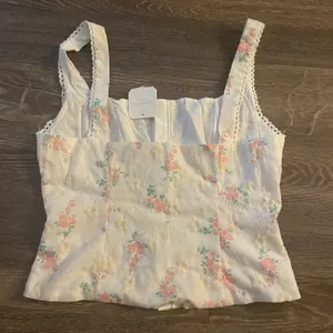 Altar'd State NWT mattie floral hook embroidered corset. Size Medium thumbnail 7