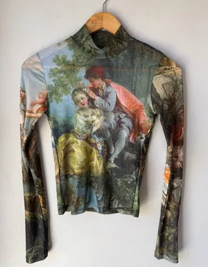 Dolls Kill Da Vinci's Demons Mesh Current Mood Top thumbnail 1