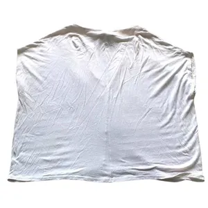 Modern Citizen Top Womens Large White Deep V-Neck Relaxed Minimalist MC21T209 thumbnail 3