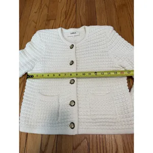 ba&sh NWT Ecru Gaspard Knitted Caridgan Sweater‎ Size 0 (XS) thumbnail 6