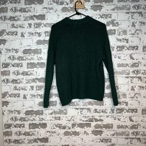 American Eagle | women knitted crewneck sweater oversized cropped thumbnail 6