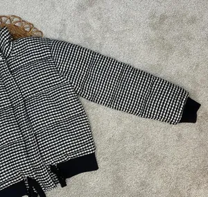 Tularosa X Revolve Ansley Puffer Houndstooth Wool Blend Jacket Coat Size XS thumbnail 6