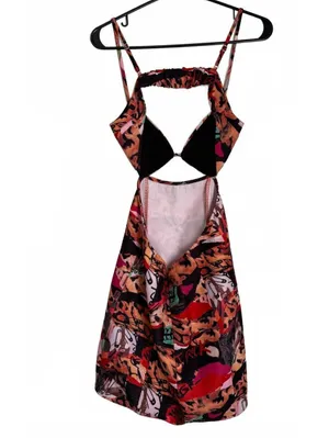 Princess Polly Cutout Mini Dress Size 4 Sleeveless Retro City Chic Punk Summer thumbnail 2
