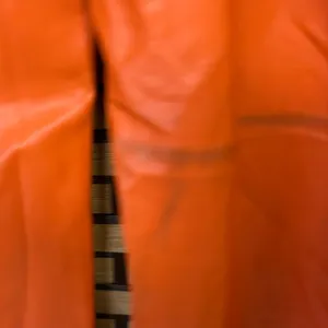 Anthropologie Maeve Orange‎ Faux Leather The Collete Pants Size 28 thumbnail 6