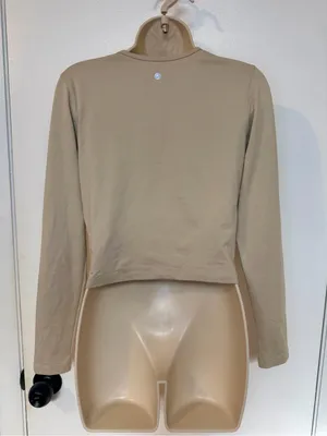 Lot of 2 CRZ YOGA Cloud Jersey Button Cardigans Size S White & Mojave Tan thumbnail 14