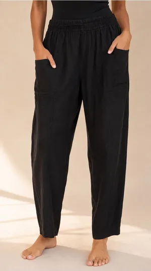 Old Navy Cotton Lounge Pants Pullon Pockets Resort Vaca Cozy Casual Clean Girl M thumbnail 1